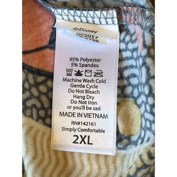 LULAROE Irma Disney Tunic Top Geometric Mickey Mouse Y2K Retro Boho 2XL NEW - Picture 6 of 6